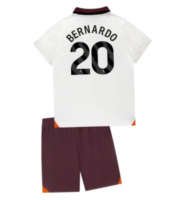 Manchester City Bernardo Silva #20 Koszulka Wyjazdowych Dziecięca 2023-24 Krótki Rękaw (+ Krótkie spodenki)